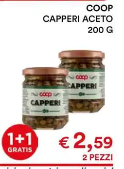 Coop COOP CAPPERI ACETO 200 G offerta