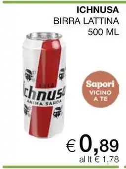 Coop ICHNUSA BIRRA LATTINA 500 ML offerta