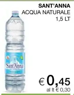Coop Sant'Anna ACQUA NATURALE offerta