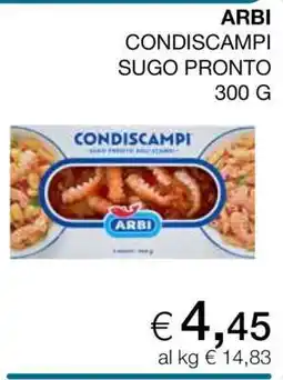 Coop ARBI CONDISCAMPI SUGO PRONTO 300 G offerta