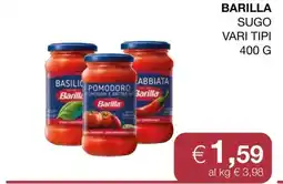 Coop BARILLA SUGO offerta