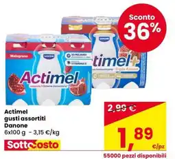 Eurospar Actimel gusti assortiti offerta