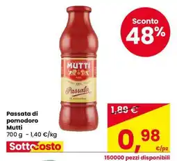 Eurospar PASSATA DI POMODORO MUTTI offerta