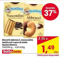 Eurospar Biscotti abbracci, nascondini, batticuori o pan di stelle offerta