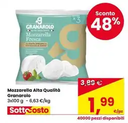 Eurospar Mozzarella Alta Qualità Granarolo offerta