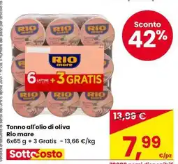 Eurospar TONNO ALL’OLIO DI OLIVA offerta
