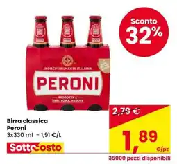 Eurospar BIRRA CLASSICA PERONI offerta