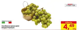 Eurospar Uva Bianca senza semi Despar Premium offerta