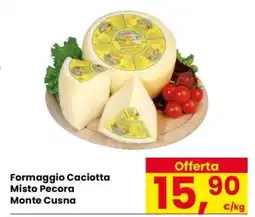 Eurospar Formaggio Caciotta Misto Pecora Monte Cusna offerta