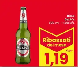 Eurospar Birra Beck's offerta