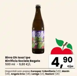 Eurospar Birra Oh Issa! Ipa offerta