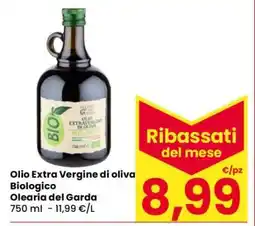 Eurospar Olio Extra Vergine di oliva Biologico offerta