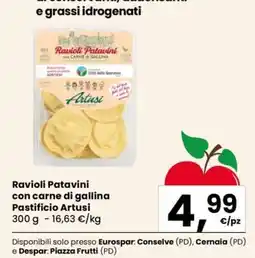 Eurospar Ravioli Patavini con carne di gallina offerta