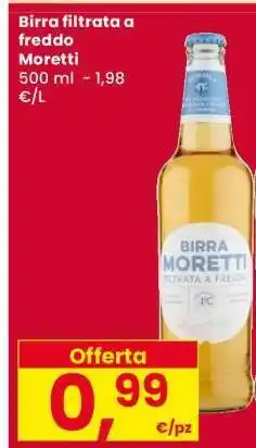 Eurospar Birra Filtrata a Freddo Moretti offerta
