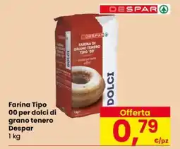 Eurospar Farina Tipo 00 per dolci di grano tenero Despar offerta