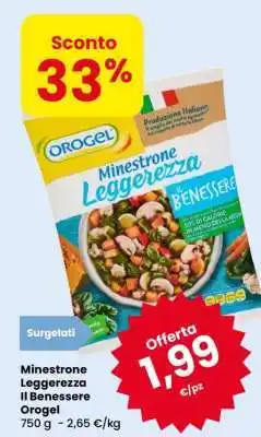 Eurospar MINESTRONE LEGGEREZZA IL BENESSERE OROGEL offerta