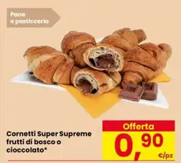 Eurospar Cornetti Super Supreme frutti di bosco o cioccolato offerta