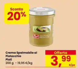 Eurospar Crema spalmabile al pistacchio offerta
