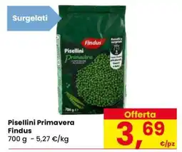 Eurospar Pisellini Primavera Findus offerta