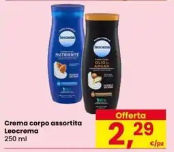 Eurospar Crema corpo assortita Leocrema offerta