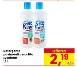 Eurospar Detergente pavimenti assortito Lysoform offerta