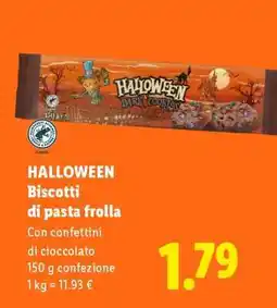 Lidl HALLOWEEN Biscotti di pasta frolla offerta