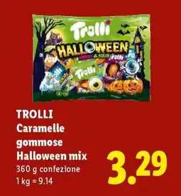 Lidl TROLLI Caramelle gommose Halloween mix offerta