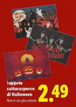 Lidl Tappeto catturasporco di Halloween offerta