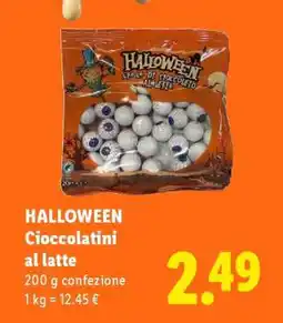 Lidl Halloween Cioccolatini al latte offerta