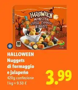 Lidl Halloween Nuggets di formaggio e jalapeño offerta