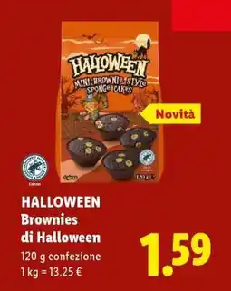 Lidl HALLOWEEN Brownies di Halloween offerta