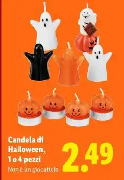Lidl Candela di Halloween offerta