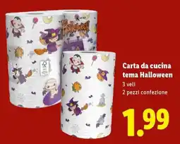 Lidl Carta da cucina tema Halloween offerta
