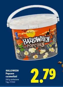 Lidl Halloween Popcorn caramellati offerta