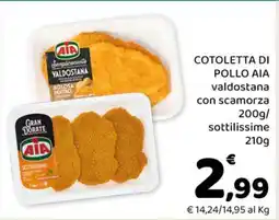 Conad COTOLETTA DI POLLO AIA offerta