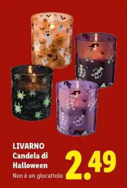 Lidl LIVARNO Candela di Halloween offerta
