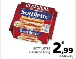 Conad SOTTILETTE classiche 400g offerta