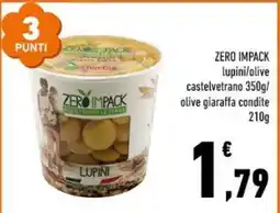 Conad ZERO IMPACK lupini/olive offerta