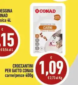 Conad CROCCANTINI PER GATTO CONAD offerta