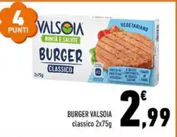 Conad BURGER VALSOIA classico 2x75g offerta
