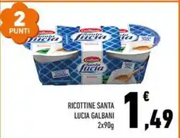 Conad RICOTTINE SANTA LUCIA GALBANI offerta