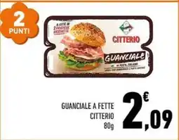 Conad GUANCIALE A FETTE CITTERIO offerta