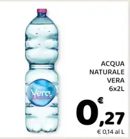 Conad ACQUA NATURALE VERA 6x2L offerta