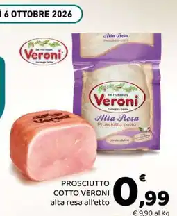 Conad PROSCIUTTO COTTO VERONI offerta