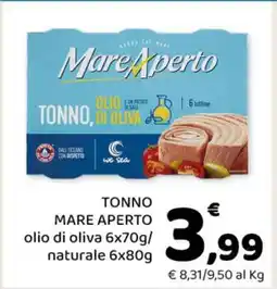 Conad TONNO MARE APERTO offerta
