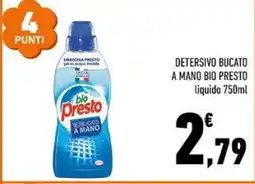 Conad DETERSIVO BUCATO A MANO BIO PRESTO offerta
