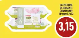 Conad SALVIETTINE DETERGENTI CONAD BABY offerta