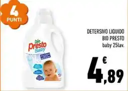 Conad Detersivo Liquido Bio Presto Baby offerta