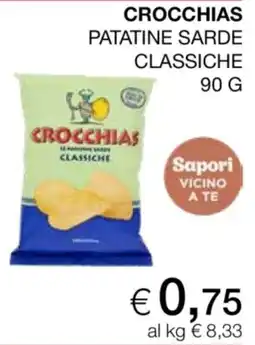 In Coop Crocchias patatine sarde classiche offerta