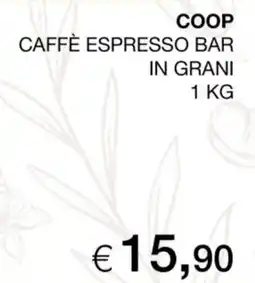 In Coop Coop Caffè Espresso Bar in Grani offerta